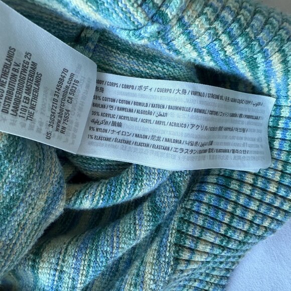 Hollister cardigan blue and green stripe size S - Picture 6 of 6